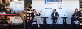 Prefeito de São Paulo, João Doria (PSDB), afirmou que não descarta a possibilidade de se candidatar à Presidência da República em 2018. "O mandatário de uma eleição não somos nós. O próprio Alckmin [governador de São Paulo, Geraldo Alckmin (PSDB)] me disse, meses atrás, que temos de respeitar o eleitor. É ele quem vai decidir quem vai governar, quem tem chance e quem não tem. As pesquisas eleitorais vão ajudar, mas tudo tem sua hora", disse durante um evento promovido pelo O Globo; jornal da Família Marinho dedicou quatro páginas a participação de Doria no evento