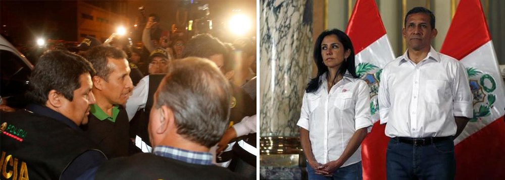 O ex-presidente do Peru Ollante Humala e sua mulher Nadine Heredia se entregaram na noite de quinta-feira às autoridades após um juiz determinar que o casal fique preso por até 18 meses enquanto o Ministério Público prepara denúncias contra os dois por suspeita de lavagem de dinheiro no esquema de corrupção da empreiteira Odebrecht