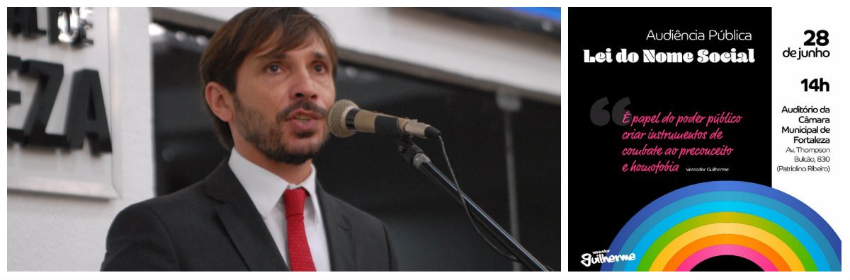 Por iniciativa do vereador Guilherme Sampaio (PT), a Câmara Municipal de Fortaleza promove, nesta próxima quarta-feira (28), uma audiência pública para debater a regulamentação da Lei do Nome Social. A Lei Nº 10.558, aprovada em 2016, pela Câmara Municipal garante o direito à adoção do nome social no âmbito do Município de Fortaleza