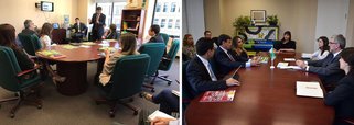 Em visita ao Canadá, o governador Wellington Dias participou de reunião executiva com gestores da Penitenciária de Kingston, que leva o nome da cidade na província de Ontario; uma das pautas centrais diz respeito a melhorias das ações do sistema prisional piauiense; reconhecido como o oitavo país mais seguro do mundo, o Canadá possui cerca de 14,5 mil detentos e 42 presídios federais com 19 mil funcionários; “Estamos negociando o apoio da direção do presídio em Kingston, do Governo do Canadá, no sentido de repassar toda sistemática voltada para a educação e uma novidade para nós que é ter uma área que tenha a presença da comunidade para a ressocialização”