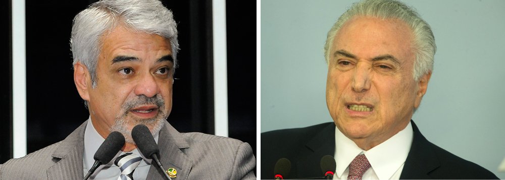 Base aliada do governo Michel Temer (PMDB) no Senado aprovou na Comissão de Constituição e Justiça (CCJ) da Casa, na noite desta quarta-feira (28), por 16 a 9, o texto da reforma trabalhista o que, na avaliação do líder da oposição, Humberto Costa (PT-PE), demonstra que, a despeito de o governo estar ruindo, muitos parlamentares se renderam às benesses oficiais oferecidas em troca de votos;  "Agora, nos resta a batalha do plenário. Estamos confiantes de que, até lá, esses apoios vão desidratar. Vamos virar o jogo e enterrar essa proposta, juntamente com esse governo corrupto e nefasto para o país", disse