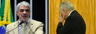 Senador Humberto Costa (PT-PE) criticou Michel Temer, denunciado nesta segunda-feira (26) pela Procuradoria Geral da República pelo crime de corrupção passiva; "A casa caiu, golpista!", postou nas redes sociais; "Temer submete o Brasil a uma nova vergonha", completou, em referência ao fato de esta ser a primeira vez na história do país em que um presidente é denunciado por crime comum no exercício do  mandato