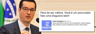 O procurador Deltan Dallagnol, coordenador da Lava Jato no Ministério Público Federal, foi criticado pela jornalista e escritora Nina Lemos; Dallagnol comemorou nesta semana ter ultrapassado a marca de 100 mil seguidores no Twitter; e agradeceu a "confiança pela constante luta contra a corrupção"; resposta de Nina Lemos viralizou nas redes sociais: "Para de ser cafona. Você é um procurador, não uma blogueira teen"