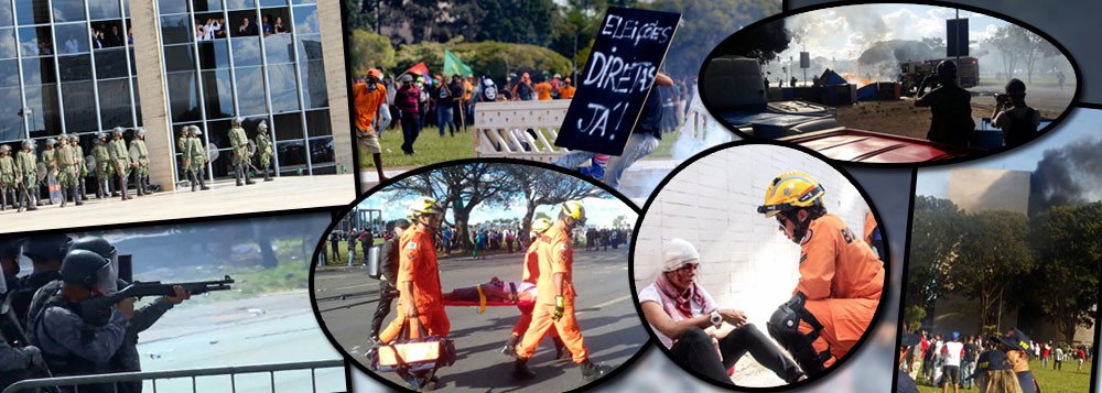 A Advocacia-Geral da União (AGU) entrou com ação na Justiça para cobrar das centrais sindicais e dos movimentos sociais o ressarcimento pelos danos causados no Ministério da Agricultura, no último protesto contra Michel Temer e contra as reformas trabalhista e da Previdência, realizado em 24 de maio; são cobrados R$ 1,6 milhão para reparos na infraestrutura do prédio e pelo "prejuízo causado pela interrupção dos serviços da pasta", segundo o órgão