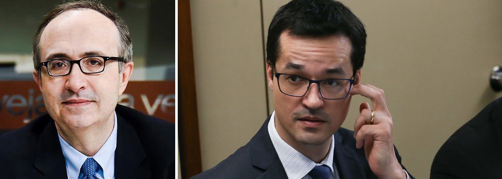 Jornalista Reinaldo Azevedo voltou a criticar o procurador Deltan Dallagnol; segundo Reinaldo, o coordenador da Lava Jato ingressou no Ministério Público Federal graças a uma decisão liminar que o isentou de cumprir a Lei Complementar 75/93, que exigia ao menos dois anos de formação; "Deltan Dallagnol, sempre tão buliçoso e falastrão, resolveu, desta feita, calar-se. Ao menos sobre o tema que lhe diz respeito", provocou o jornalista