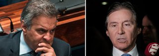 Depois de reportagens na imprensa apontarem que o senador Aécio Neves (PSDB-MG) continua com seu gabinete funcionando no Senado, apesar da determinação do ministro Edson Fachin, do STF, para que fosse afastado das atividades parlamentares, o presidente do Senado, Eunício Oliveira (PMDB-CE), comunicou ao Supremo que descontará as faltas no salário do tucano e sua verba indenizatória, além de ter recolhido o carro oficial usado por ele; o nome de Aécio também foi retirado do painel de votações da Casa; pedido de prisão contra o parlamentar, com base na delação premiada da JBS na Lava Jato, será julgado no dia 20