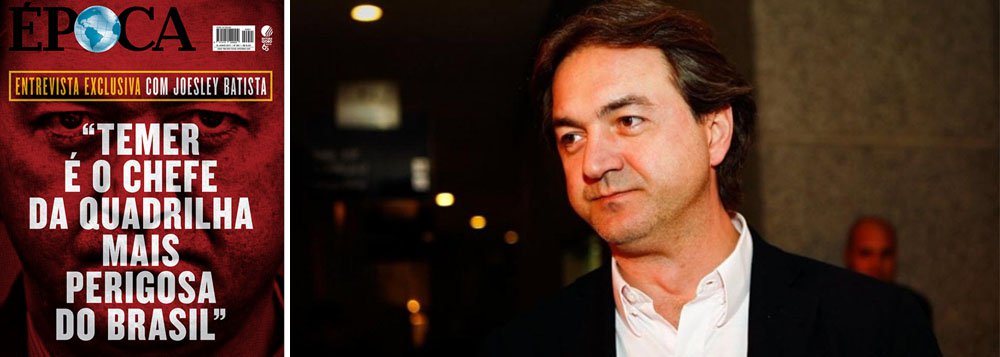 Leitores da revista Época ficam indignados com entrevista em que o empresário da JBS disse que Michel Temer "é o chefe da quadrilha mais perigosa do Brasil" e inocentou o ex-presidente Lula; "Vocês foram longe demais, o maior ladrão do Brasil se chama Lula! Nunca tive dúvidas sobre a globo, cambada de petistas!", escreveu um; "O bandido da JBS e a revistinha comprada acha que somos todos idiotas. O cretino continua armando para proteger o Lulárapio, seu sócio", postou outro