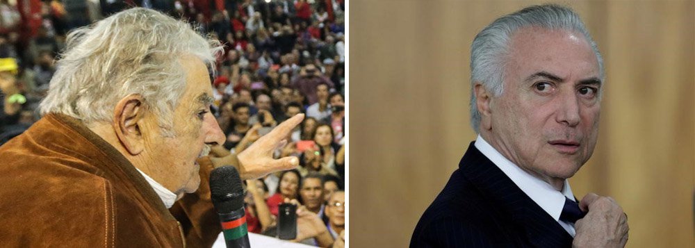 Em entrevista à BBC, o ex-presidente uruguaio José "Pepe" Mujica afirma que o atual cenário político "gera a imagem de um Brasil muito doente" e lamenta a manobra feita para salvar Michel Temer da denúncia de corrupção passiva oferecida à Câmara pela Procuradoria-Geral da República; "Me dá pena. Pena pelo Brasil por ver o que aconteceu com uma comissão que estava estudando as eventuais acusações, em que tiveram que mudar a composição dessa comissão. E tudo indica que houve muita influência para poder colocar gente que não decepcionasse o governo", disse; ele afirma não acreditar em "nenhuma" nas acusações contra Lula e diz que as reformas do governo Temer representam "mais de 50 anos de atraso"