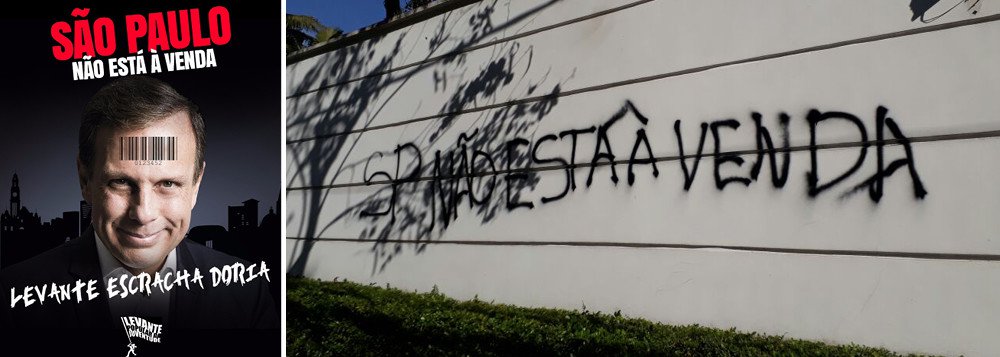 Comemorada pelo prefeito de São Paulo, João Doria, a pintura "espontânea" do muro de sua casa após pichação em 15 de julho teve a participação de uma funcionária da Prefeitura; Ligada ao Movimento Brasil Livre e funcionária da subprefeitura de Pinheiros, Paloma Oliva foi uma das participantes do "mutirão cívico" na casa de Doria