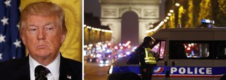 presidente dos Estados Unidos, Donald Trump, afirmou hoje (20) que o tiroteio ocorrido nesta quinta-feira na Avenida Champs-Élysées, em Paris, que deixou pelo menos dois mortos, "parece outro ataque terrorista". Trump enviou condolências "ao povo da França"; "É muito, muito terrível. Parece outro ataque terrorista. O que posso dizer? Isto nunca acaba. Temos de nos manter fortes e atentos", disse Trump em entrevista coletiva