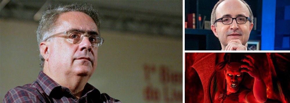 Jornalista Luis Nassif metaforiza o "acordo" firmado entre o jornalista Reinaldo Azevedo e Mefistófeles, mais conhecido como o Diabo; "Ele queria o poder e Mefistófeles concedeu. Você será o primeiro, se aceitar comandar as forças das trevas, ser o arauto do ódio e da intolerância, o chefe dos templários, o espírito de Átila e a voz dos hunos, o verdugo incumbido de executar os inimigos feridos no campo de batalha. Em troca eu lhe darei séquitos de bárbaros, legiões de criaturas das sombras, o comando do mercado da intolerância, que revistas, jornais, rádios e TVs ambicionam. E assim foi feito", diz Nassif 