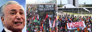 "Brasil: as ruas querem a saída do presidente" é o título da matéria sobre os protestos, publicada no site do jornal francês Le Figaro; "Os brasileiros não suportam mais os escândalos de corrupção, principalmente os que envolvem a gigante Petrobras", escreve Le Figaro; diário francês também lembra que a jornada de mobilização visava marcar a rejeição às austeras reformas aprovadas pelo governo Temer; o inglês The Guardian que os brasileiros, "revoltados com a classe política, querem realização de eleições diretas"
