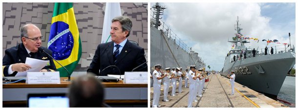 O comandante da Marinha, almirante-de-esquadra Eduardo Bacellar Leal Ferreira, em audiência na Comissão de Relações Exteriores e Defesa Nacional do Senado (CRE), presidida pelo senador alagoano Fernando Collor (PTC), revelou que a Marinha vive hoje uma situação "extremamente delicada e preocupante" por conta da redução da verba, sem contar os contingenciamentos feitos pelo governo federal; o programa referente ao submarino nuclear também corre risco