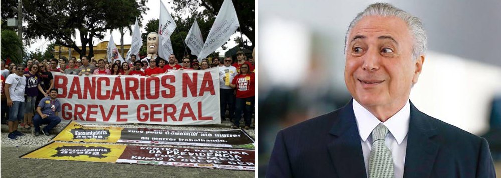 "O desmonte que estão fazendo no Brasil com essas reformas na Constituição Federal é rechaçado. O povo não quer a reforma trabalhista e, menos ainda, a reforma da Previdência. O povo quer, precisa, de emprego e renda, o que só é possível com o crescimento econômico, prometido pelos golpistas, quando tiraram Dilma, e não entregue até agora.", escreve Gleisi Hoffmann, líder do PT no Senado