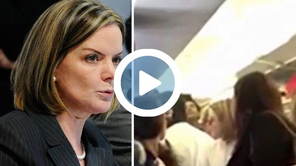 Presidente nacional do PT, senadora Gleisi Hoffmann, foi alvo de vítima de um ataque de cunho fascista nesta quinta-feira, 20, em voo da Avianca que pousou em São Paulo; ao se preparar para sair da aeronave, Gleisi foi interpelada por um passageiro, que aos gritos, disse que "o PT acabou com o nosso país"; sem responder ao grito do agressor, mas firme, a senadora respondeu que estava chegando em São Paulo para "cuidar dos 14 milhões de desempregados que o governo de vocês geraram. Pra tratar da reforma Trabalhista"; assista 