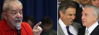 "Como nossa 'justiça' é bela, isonômica e justa", ironiza o cientista político, lembrando que, enquanto Lula é "condenado sem provas", Aécio está solto, "com milhares se provas"; "Temer absolvido, atolado num lamaçal de corrupção, até com gravação", completa