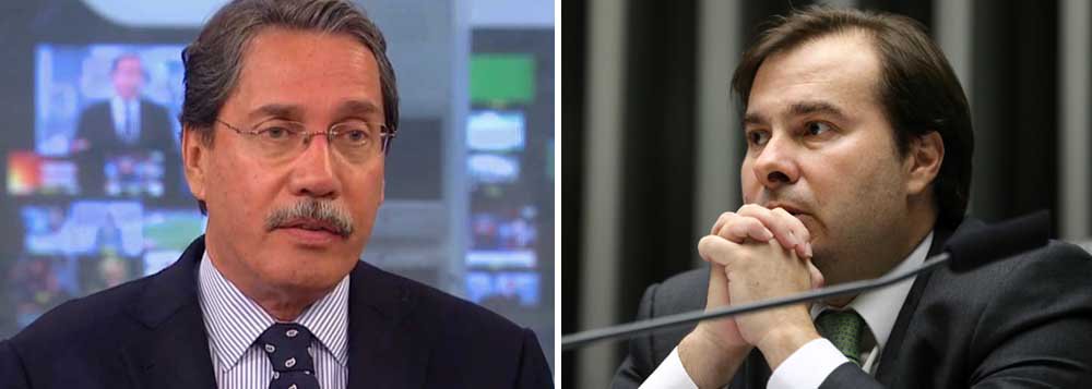 "A essa altura, uma solução menos traumática como a substituição de Temer pelo presidente da Câmara Rodrigo Maia por seis meses pode dar tempo ao tempo, e à base aliada o fôlego para se reagrupar. Há negociações nos bastidores nesse sentido, inclusive para tentar recuperar a viabilidade da reforma da Previdência, que a esta altura está praticamente descartada", diz o colunista Merval Pereira, que, em geral, traduz o que pensam os donos da Globo
