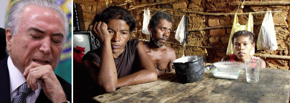 "Pouco mais de um ano após a deposição da presidenta Dilma Rousseff, o consórcio golpista que tomou o Palácio do Planalto de assalto conseguiu a proeza de ressuscitar um velho fantasma que pensávamos ter sido erradicado do Brasil: a fome. A crise econômica e a suspensão de recursos para programas sociais estão recolocando o país no Mapa da Fome, posição da qual havíamos nos livrado em 2014, após uma década de políticas inclusivas e voltadas ao desenvolvimento social implantadas pelos governos petistas de Lula e Dilma", aponta a senadora Gleisi Hoffmann (PT-PR)