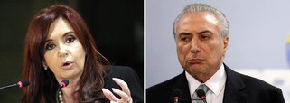 "Temer é um ridículo internacional, que dispensa formalidades diplomáticas. Viramos piada até na Argentina", diz Fernando Brito, editor do Tijolaço, que resgatou discurso de Cristina Kirchner sobre Michel Temer, nesta sexta-feira