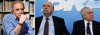"Iniciada antes das eleições de 2014, a disputa pela Presidência em 2018 volta a ser predominante no processo político. Já bem notada, a contrariedade mútua de Michel Temer e Henrique Meirelles não decorre da aparente divergência de concepções econômicas entre o ministro da Fazenda e o grupo do Planalto. O jogo é apenas de política, enquanto o país se desconstrói sob a propaganda de que 'a recuperação começou'", escreve Janio de Freitas