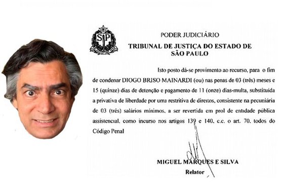 Mainardi se mandou do Brasil e continua fora daqui porque, caluniando, difamando e injuriando de fora do país é mais difícil e custoso citá-lo. Eia a razão da “valentia” com que ele ameaça e injuria os que elege como alvos