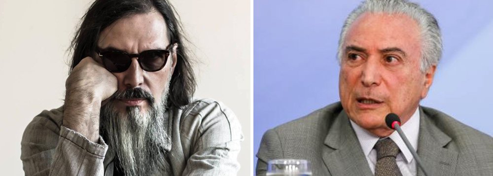 Após lançar o livro do "Guia Politicamente Incorreto dos Anos 80 Pela Rock", o cantor Lobão, um dos mais animados apoiadores do golpe contra Dilma Roussef, pediu respeito a Michel Temer; "O Temer está sendo golpeado. Mesmo se fez falcatrua, se está todo ligado à rede de corrupção, respeitem a interinidade. A economia pela primeira vez tem inflação negativa, depois de 11 anos. Então deixem o cara terminar. Não estou torcendo por ninguém, há o interesse da nação", disse; ele também disse estra desanimado com os rumo da Lava Jato; "Eu estou sem saco. Dez anos depois do mensalão, o que aconteceu?", destacou