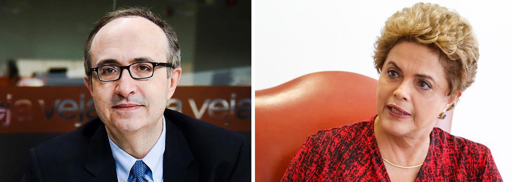 "O julgamento tem de ser suspenso ainda na terça. E a defesa de Dilma tem de ter acesso às provas. Em nome da lei. Não contra ela", diz o colunista Reinaldo Azevedo