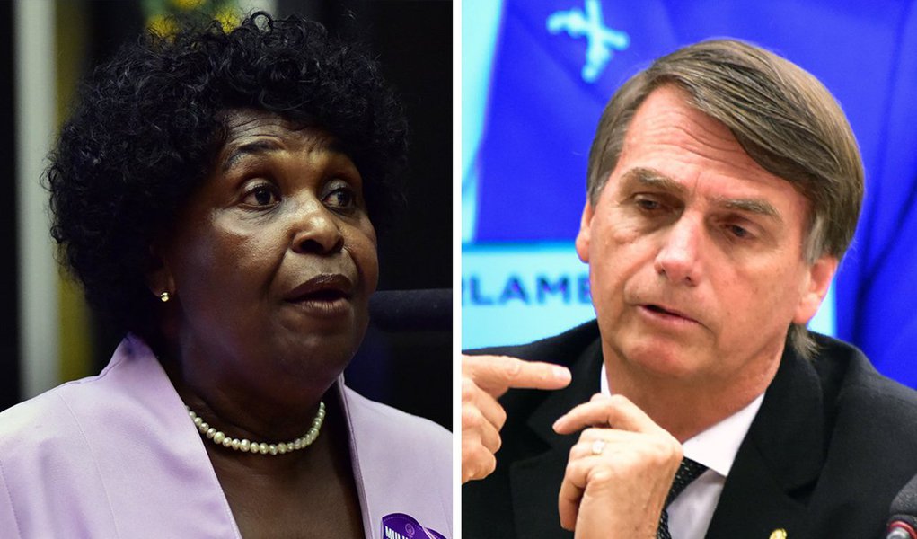 Deputada federal demonstra "revolta e indignação" em discurso na Câmara nesta quarta-feira 5, depois que o deputado Jair Bolsonaro fez um discurso racista no clube Hebraica do Rio, revoltando a comunidade judaica; "Não podemos mais aceitar as provocações de Bolsonaro. Não podemos aceitar este papel que ele se presta para a nação brasileira, envergonhando inclusive este plenário. E nós exigimos respeito. Ele não respeita pobre, ele não respeita negro, ele não respeita as mulheres. Aqui ele já provou que não respeita. E não tem nenhuma punição para Bolsonaro nessa casa", disse Bendita; assista