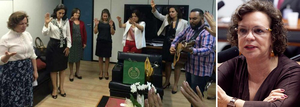 Rodas de oração na sede do órgão, com a participação de Fátima Pelaes, têm constrangido funcionários; reportagem de Débora Melo e Renan Truffi, da CartaCapital