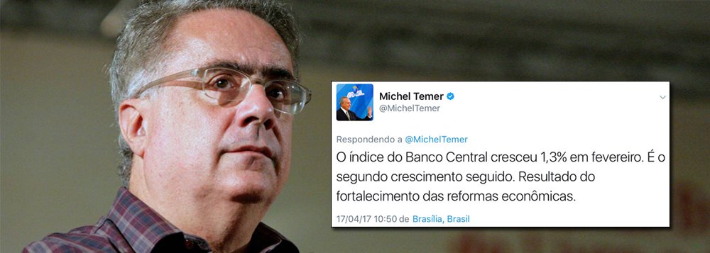"Tudo o que a imprensa criticava – com razão – na manipulação dos índices estatísticos do governo Cristina Krischer, começa a ser praticado pelo governo Michel Temer", diz o jornalista Luis Nassif, sobre a divulgação pelo governo de que a "Prévia do PIB" mostrara crescimento de 1,31% em fevereiro; "Comparam-se dados de 2017, com a nova metodologia, com dados de 2016, com a metodologia antiga. É o mesmo que comparar maçãs e laranjas. E tudo isso sem avisar ninguém, sem apresentar os dados. Apenas hoje, terça, haveria uma coletiva para anunciar as mudanças", afirma