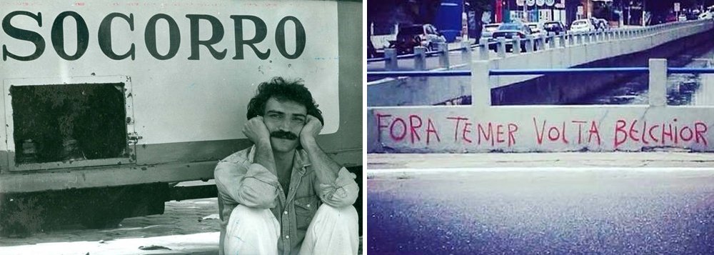 Num dos protestos contra o golpe de 2016, um manifestante escreveu um poema perfeito em Belém: 'Fora Temer. Volta Belchior'