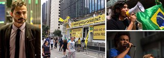 Jornalista George Marques, do The Intercept, critica o Movimento Brasil Livre, liderado por Kim Kataguiri e Fernando Holiday, vereador do DEM na capital paulista; "Ontem vendiam-se como apolíticos. Hoje atuam como braço-armado na defesa do governo Temer e de suas pautas 'reformistas'", diz Marques; "Esse grupelho está hoje nas ruas supostamente marchando contra a corrupção, mas também em evento de pré-campanha eleitoral. Aqueles jovenzinhos que se diziam apolíticos? Sei..."