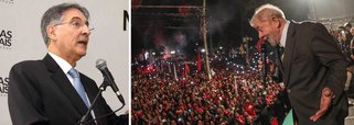 Jornalista Carlos Lindenberg lembra discurso feito pelo governador de Minas, Fernando Pimentel, em que o petista destaca "o voto popular" como "o mais sagrado instrumento que a democracia no mundo inteiro consagrou"; O voto é sagrado e tem de ser respeitado porque é ele quem dá legitimidade ao regime democrático. Não é o concurso público. O concurso público dá legalidade, mas o que dá legitimidade ao regime democrático é o voto", acrescentou; "Curiosamente, essa mesma comparação foi feita pelo ex-presidente Lula, no dia dez, logo após depor ao juiz Sérgio Moro, em Curitiba, quando se dirigiu à multidão que o esperava nas imediações do Fórum da Justiça Federal do Paraná", lembra Lindenberg