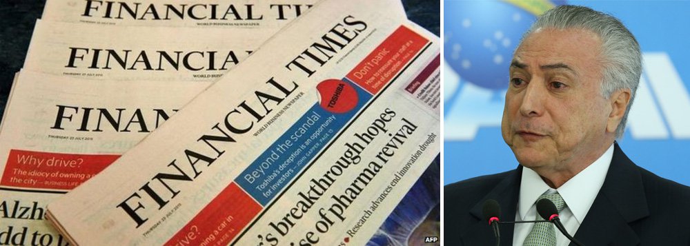 Reportagem do jornal Financial Times desta quarta-feira, 5, mostra que, apesar da incerteza política, do desemprego recorde e do ainda em declínio, o "rali" de lucros do mercado "foi alcançado"; "O mercado de ações subiu 39 por cento (...) de longe o mais forte desempenho de qualquer país no universo dos mercados emergentes que atraiu facilmente os maiores fluxos de dinheiro dos investidores estrangeiros"; texto de Fernando Brito, do Tijolaço
