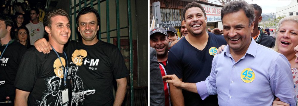 "É evidente a minha enorme decepção e tristeza com tudo o que veio à tona em relação não só a um amigo, mas a alguém que foi governador, senador e que recebeu mais de 51 milhões de votos numa eleição presidencial recente", disse Luciano Huck; "O Brasil precisa de uma limpeza geral daqueles que não prestam. Estas pessoas deveriam deixar a vida pública", reforçou Ronaldo; o jornalista Stefano Miranda, do Jornal do Brasil, recolheu depoimentos de outros eleitores de Aécio, como Wanessa Camargo, Latino, Alexandre Frota e Marcelo Madureira – todos decepcioandos