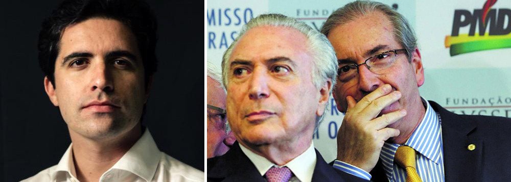 Colunista Bernardo Mello Franco avaliou neste domingo, 21, que além de destituído do Planalto, Michel Temer pode ser preso, após as revelações do empresário Joesley Batista, dono da JBS; ele lembra a citação de Joesley, que diz que Michel Temer, Eduardo Cunha e o empresário Lúcio Funaro acreditavam que ele era "!obrigado a sustentá-los"; "Os três personagens citados no início da coluna foram obrigados a se separar. Hoje Cunha está preso na região metropolitana de Curitiba. Funaro foi recolhido a uma cela da Papuda, em Brasília. Temer é investigado no STF por suspeita de corrupção, organização criminosa (antigo crime de quadrilha) e obstrução da Justiça. No fim da semana, ainda podia ser encontrado no Palácio do Planalto"