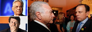 Jornalista Fernando Brito lembra que ontem, em Lisboa, Fernando Henrique Cardoso disse que só a legitimidade do voto dá "condições para o poder ser exercido com a estabilidade necessária para cuidar das coisas que contam para o povo", nunca estocada em Michel Temer; já hoje o presidente do Itaú, Roberto Setúbal, emendou que a "política é para políticos" e que "não dá para imaginar que um gestor competente vai solucionar os problemas do Brasil", numa menção indireta ao prefetio João Doria (PSDB); "Um país sem instituições políticas, ou ao menos com elas exibidas publicamente como se fosse o valhacouto apenas dos piores bandidos, está sujeito a toda sorte de aventureiros", diz Brito