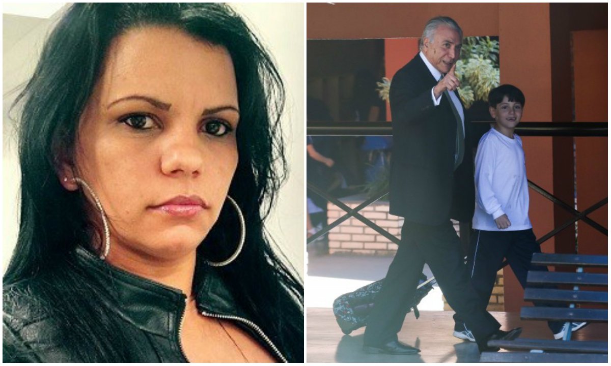 Sobre Leandra Brito, babá de Michelzinho que tem cargo de assessora do Gabinete de Informação em Apoio à Decisão (Gaia), órgão responsável por assessorar o presidente da República, Temer fingiu indignação; “Se a funcionária não puder atuar lá em casa, isso vai ser alterado”, alegou; em seguida, disse que a pergunta seria ofensiva porque seu filho de oito anos não precisaria de babá