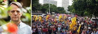 "Na que talvez tenha sido a maior paralisação nacional desde os anos 1980, se não me falha de novo a lembrança, a base da sociedade mostrou que começa a reagir. Agora, precisamos preservar a democracia para que, mesmo de maneira lenta e paulatina, seja possível construir uma representação majoritária capaz de reverter a batalha histórica perdida nesta semana", diz o cientista político André Singer, referindo-se à greve geral e à votação na Câmara que enterrou a CLT, mas ainda pode ser revertida