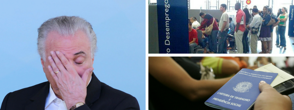 Temer crise desemprego
