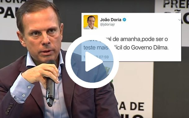 Prefeito de São Paulo, que anunciou que vai descontar o dia do trabalhador da Prefeitura que aderir à greve geral desta sexta-feira 28 contra as reformas do governo Temer, que prejudica os trabalhadores, postou em seu Twitter em 2013 que a greve geral marcada para julho daquele ano seria o "teste mais difícil do governo Dilma"; para o tucano, "dia 28 é dia de trabalho", e só não vai trabalhar "quem não quer"
