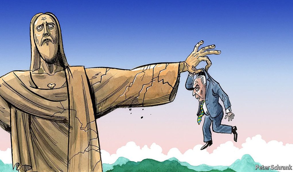 A revista britânica The Economist, que apoiou o golpe parlamentar de 2016 contra a presidente Dilma Rousseff, agora diz que Michel Temer está pendurado; segundo a publicação, as acusações que pesam contra ele são muito mais graves do que as que havia contra Dilma
