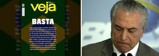 "A revista Veja passou a ser a publicação impressa que mais recebe dinheiro do governo federal, superando todos os jornalões e revistas, incluindo Folha, Globo e Estadão. Nos últimos 12 meses, a Veja recebeu R$ 3,24 milhões da Secom, aumento de 490% sobre o ano anterior. Os valores não contabilizam as estatais, o que poderia multiplicar o montante por três ou quatro vezes", aponta Miguel do Rosário, editor do Cafezinho; neste fim de semana, após a derrocada de Temer, Veja pediu um basta, mas sem a imagem de Temer