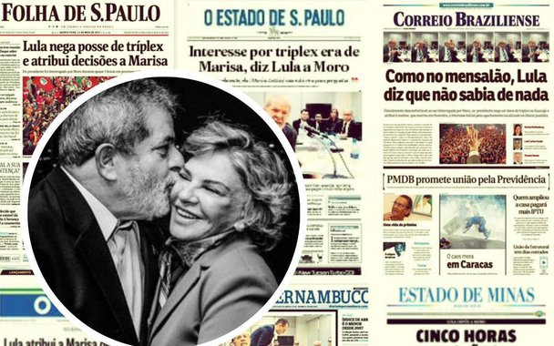"Onde estava a sororidade das jornalistas e dos jornalistas da grande mídia quando Marisa faleceu em decorrência de todo esse processo político, jurídico e midiático que a Lava Jato criou? Não só não houve apoio como o assunto pareceu proibido", diz a jornalista Cíntia Alves sobre os ataques da mídia ao depoimento do ex-presidente Lula ao juiz Sérgio Moro; "O feminismo (de ocasião) se recolheu, ainda, quando delatores passaram a dizer que Marisa pediu reforma em sítio, mas era segredo. Pediu reforma em triplex, mas era segredo. Pediu terreno para Instituto Lula, mas era segredo. Ninguém presenciou a renião, só o delator e Marisa", afirmou