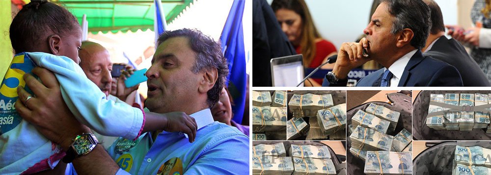 O senador Aécio Neves (PSDB-MG) poderia ser hoje um dos nomes mais fortes para a disputa presidencial de 2018 se tivesse aceitado sua derrota nas eleições de 2014 para a presidente deposta Dilma Rousseff; no entanto, a pesquisa CNT/MDA o aponta como o presidenciável mais rejeitado do Brasil, em quem 69,5% dos brasileiros não votariam em nenhuma hipótese; os motivos são três: a contribuição decisiva para destruir a democracia brasileira, a hipocrisia diante da corrupção, uma vez que ele avaliza o apoio do PSDB a Michel Temer, e as próprias malas de R$ 2 milhões da JBS que foram entregues a seu primo Fred Pacheco; seu pedido de prisão foi novamente adiado e poderá ser julgado pelo STF no dia 26 deste mês