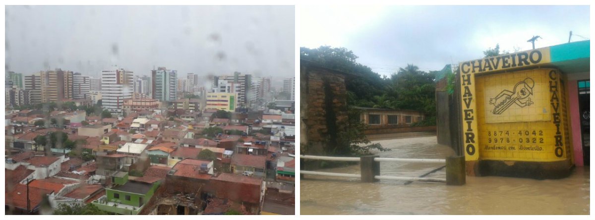 Chovendo desde o último fim de semana, Maceió já superou o volume de precipitações esperado para o mês de maio; essa é a primeira vez em quatro anos que a média de chuvas esperada para o período é superior ao previsto pelos órgãos de monitoramento; já foram registrados 39 deslizamentos de barreira, oito de imóveis, sendo duas casas desabadas totalmente, 22 quedas de árvores, 15 pontos de inundação, 53 árvores monitoradas por risco de queda e 12 barreiras e 24 imóveis com ameaça de deslizamento 