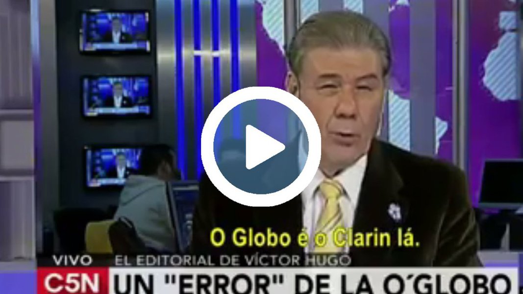Apresentador do jornal 'El Diário', do canal C5N, critica duramente a TV Globo por ter anunciado que trecho da delação premiada da JBS indicava que haveriam contas de propina no exterior em nomes de Lula e Dilma, nas quais teriam sido depositados US$ 150 milhões; com isso, afirmou o apresentador, a Globo tentou "confundir a opinião pública"; a emissora retificou a notícia "por uma única fez, muito rapidamente", quando informou que as contas, "na verdade", estavam em nome do empresário Joesley Batista, criticou ainda o jornalista; assista