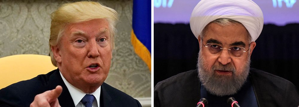 O presidente Donald Trump vai declarar nesta sexta (13) sua intenção de não certificar o cumprimento, pelo Irã, do acordo sobre o seu programa nuclear, assinado em 2015, segundo a imprensa americana; presidente, no entanto, vai pedir que o Congresso estabeleça novas exigências ao Irã, cujo descumprimento seria um "gatilho" para a retomada imediata das sanções, segundo o "New York Times"