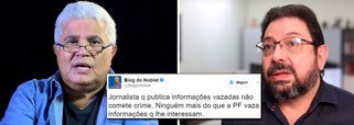 Condução coercitiva do blogueiro Eduardo Guimarães, do Blog da Cidadania, nesta terça-feira, 21, foi criticada pelo jornalista Ricardo Noblat, do Globo; "Jornalista q publica informações vazadas não comete crime. Ninguém mais do que a PF vaza informações q lhe interessam", disse o jornalista em sua conta no Twitter; Noblat também criticou o juiz Sérgio Moro por ter autorizado a condução de Eduardo Guimarães. "Agora, sério: o juiz Moro, q autorizou a condução coercitiva p/depor do blogueiro Eduardo Guimarães, deve melhores explicações a respeito"