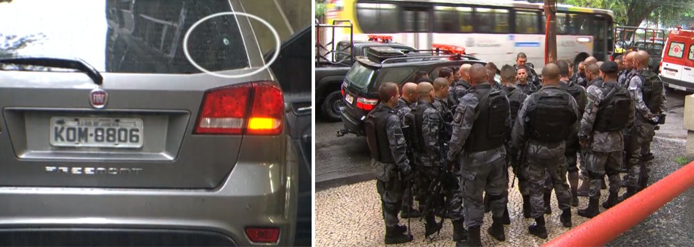 Uma turista espanhola morreu na manhã desta segunda-feira (23) ao ser atingida por tiros disparados por policiais militares na Rocinha, na zona sul do Rio; segundo a Polícia Militar, ela estava em um carro de transporte de turistas que furou um bloqueio policial no Largo do Boiadeiro, por volta das 10h30, e foi, por isso, alvejado pelos agentes; a turista foi identificada como Maria Esperanza Ruiz Jimenez, de 67 anos